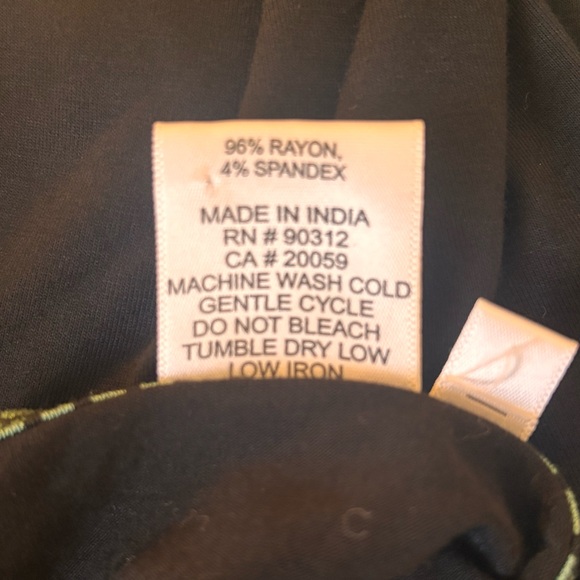 Parsley & Sage 3/4 Sleeve Asymmetrical Hem Patchwork Dress Multicolor Teal Small - Picture 9 of 9